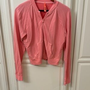 Skims Pink Terry Bomber Jacket for Women